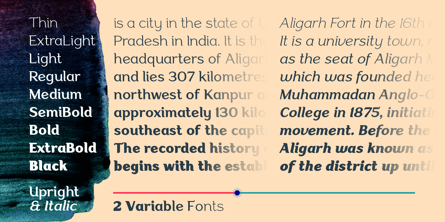 Example font Aligarh #4